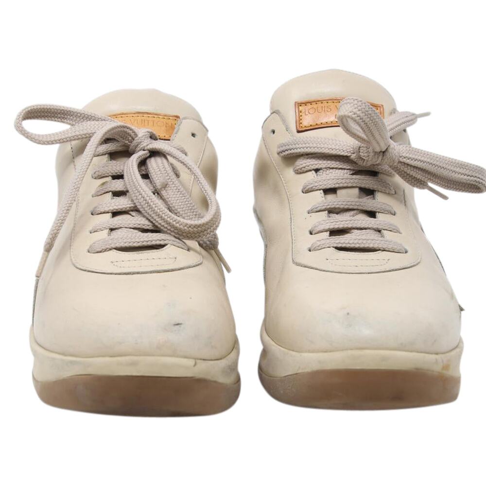 Louis Vuitton Beige 9.5  Women's Low Calfskin Lace LV-S0917P-A064 - Picture 4 of 10